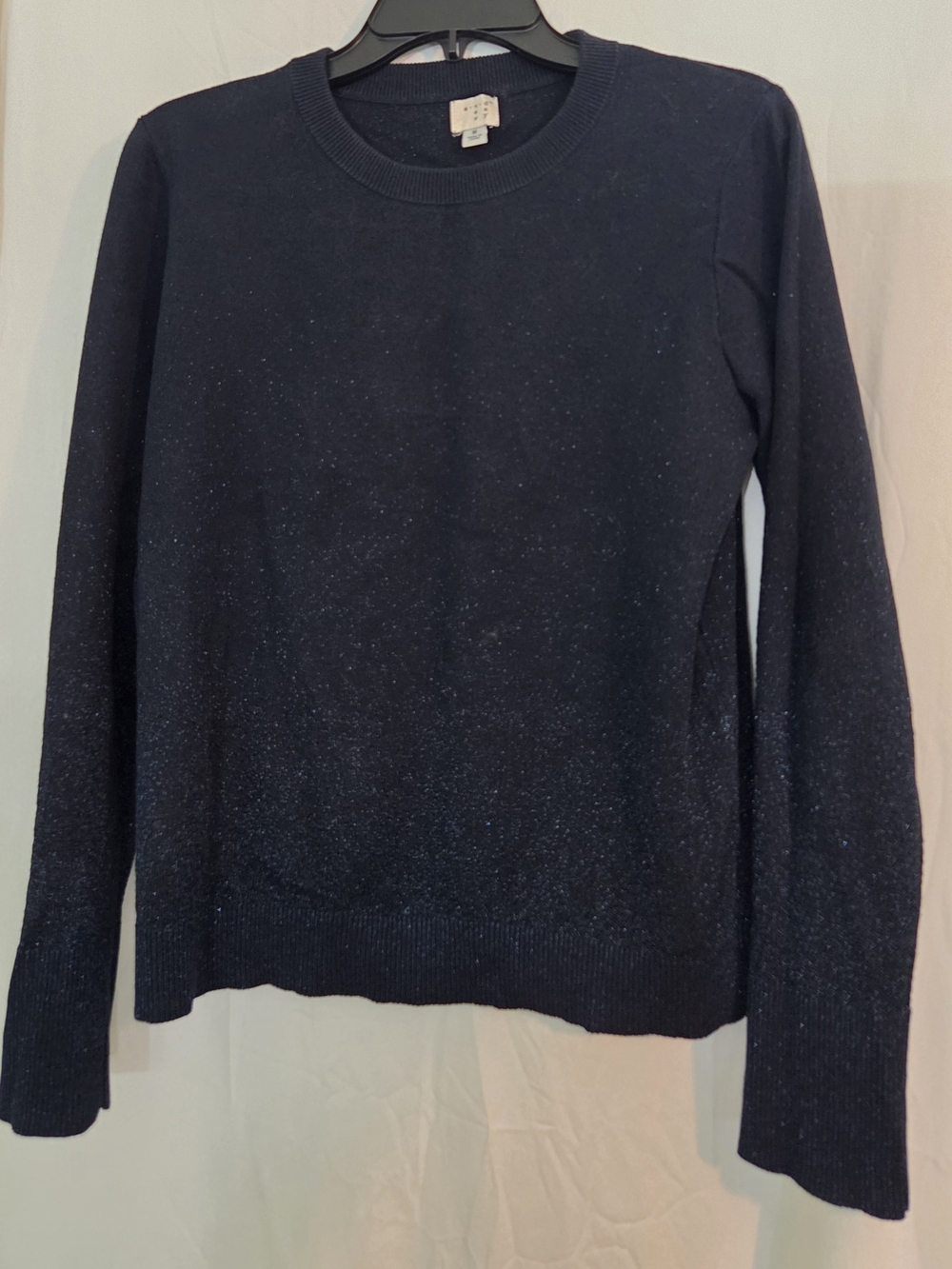Dark Navy Glitter Crewneck Sweater